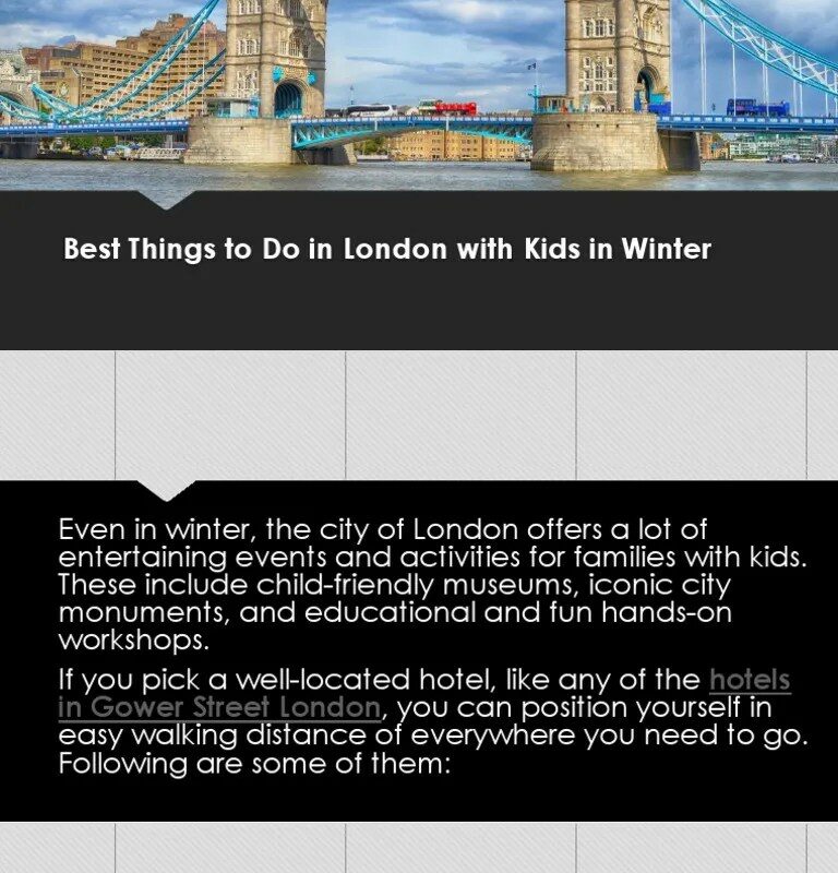 Family Friendly Things To Do In London