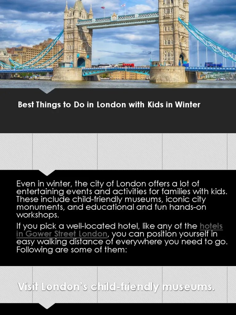 Family Friendly Things To Do In London